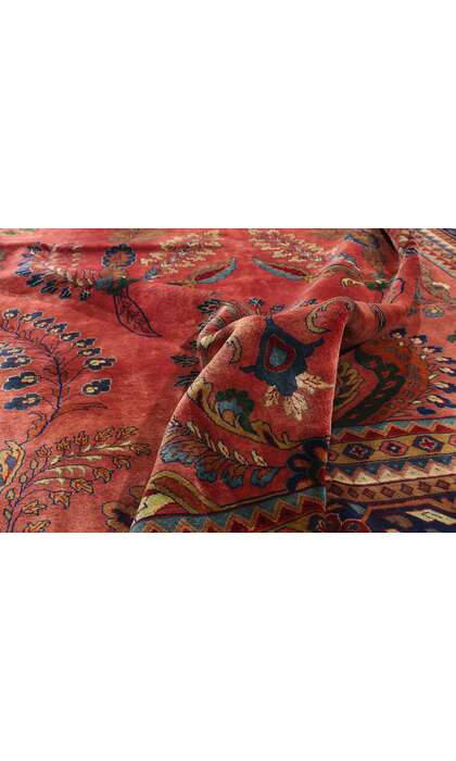 9 x 21 Vintage Indian Sarouk Rug 79210