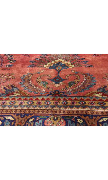 9 x 21 Vintage Indian Sarouk Rug 79210