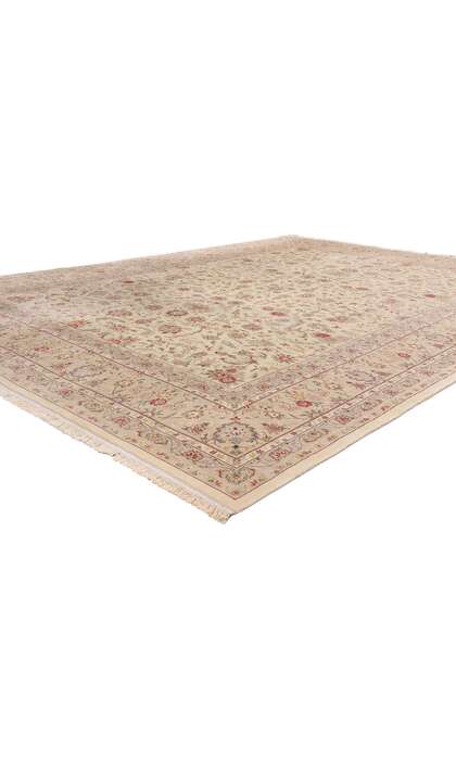 9 x 12 Vintage Ivory Chinese Tabriz Rug 79246