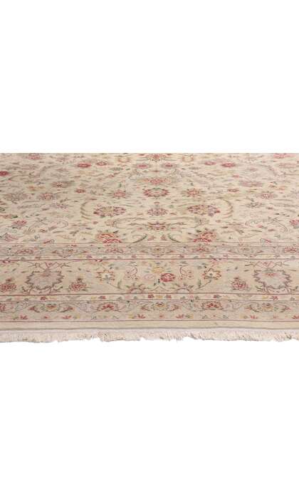 9 x 12 Vintage Ivory Chinese Tabriz Rug 79246