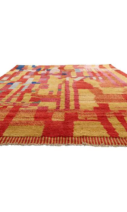 10 x 14 Modern Abstract Moroccan Rug 80569