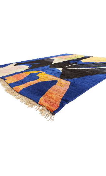 10 x 13 Modern Abstract Beni Mrirt Moroccan Rug 21649