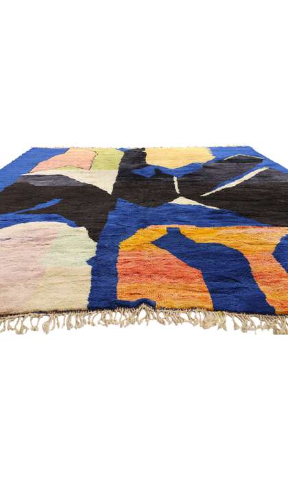 10 x 13 Modern Abstract Beni Mrirt Moroccan Rug 21649