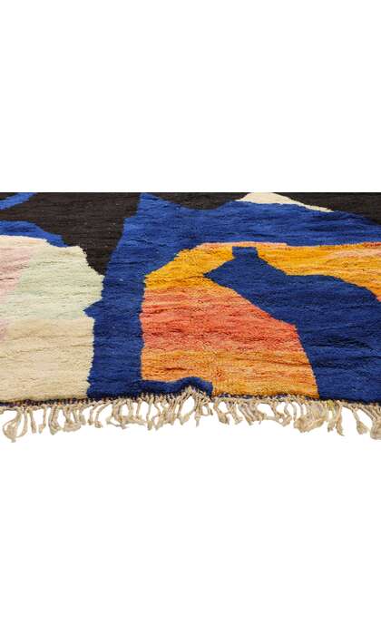 10 x 13 Modern Abstract Beni Mrirt Moroccan Rug 21649