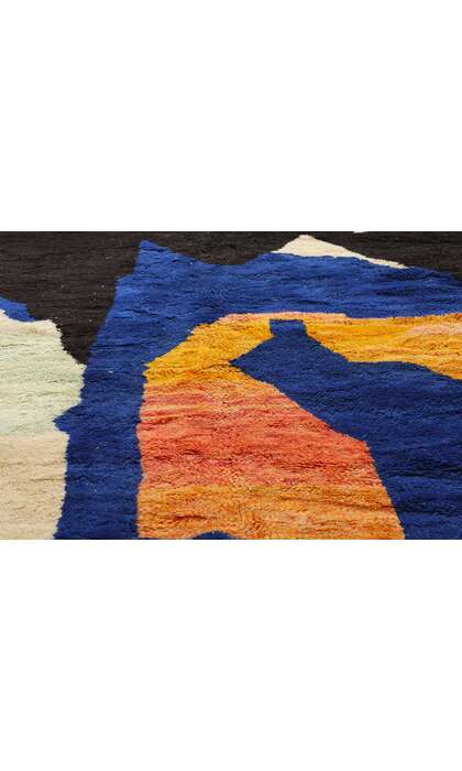 10 x 13 Modern Abstract Beni Mrirt Moroccan Rug 21649