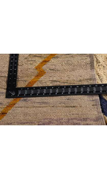 10 x 13 Modern Abstract Beni Mrirt Moroccan Rug 21642