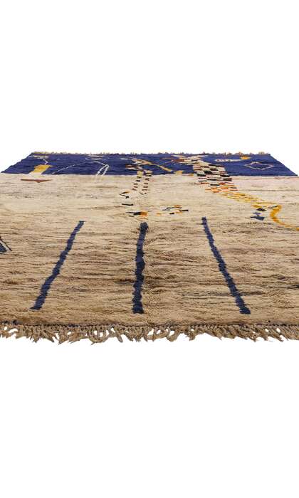 10 x 13 Modern Abstract Beni Mrirt Moroccan Rug 21642
