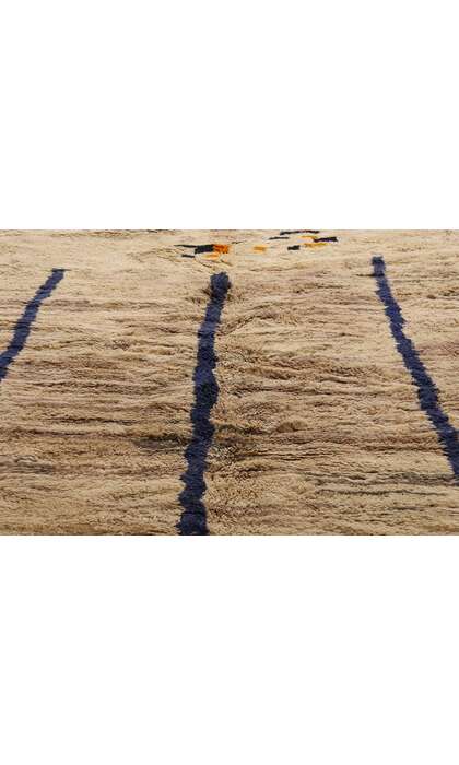 10 x 13 Modern Abstract Beni Mrirt Moroccan Rug 21642