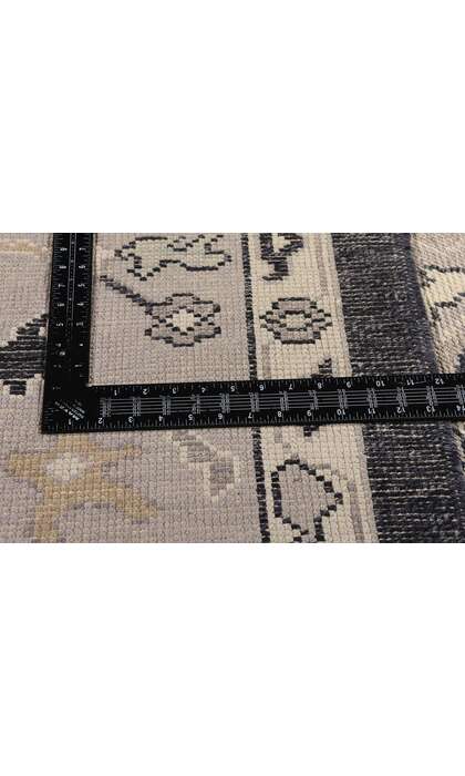9 x 12 Modern Black Turkish Oushak Rug 52361