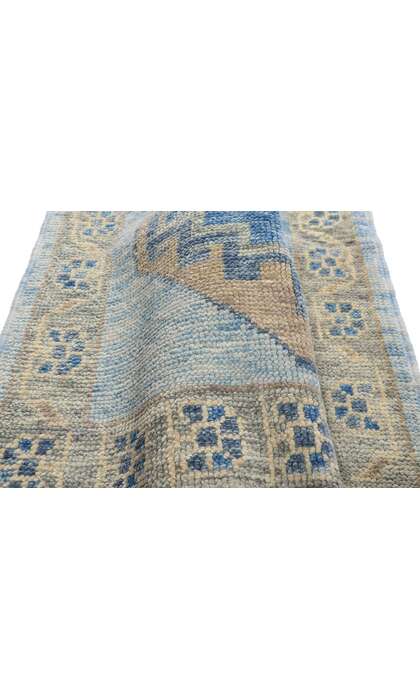 3 x 19 Modern Blue Turkish Oushak Rug 54016