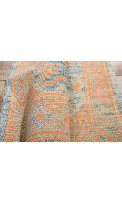 3 x 20 Modern Colorful Turkish Oushak Rug 54018