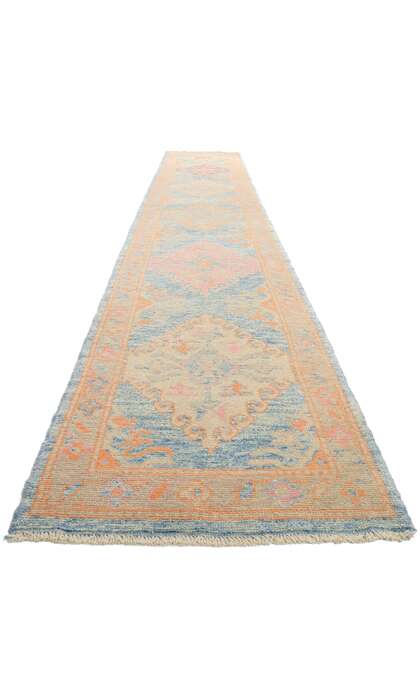 3 x 20 Modern Colorful Turkish Oushak Rug 54018