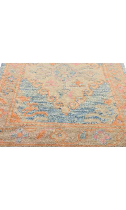 3 x 20 Modern Colorful Turkish Oushak Rug 54018