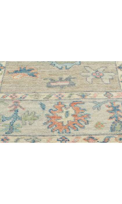 3 x 8 Colorful Modern Oushak Rug 80856