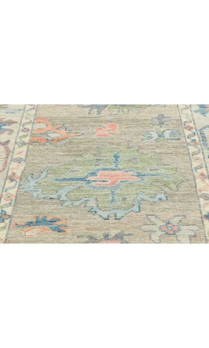 3 x 8 Colorful Modern Oushak Rug 80856