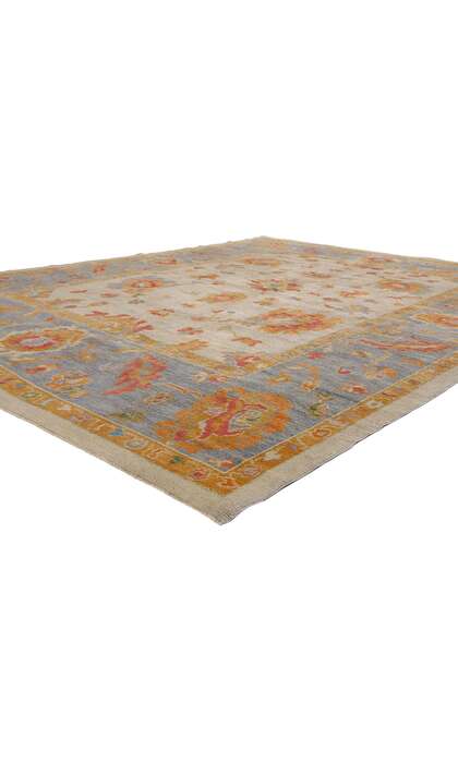 9 x 12 Colorful Turkish Oushak Rug 52165