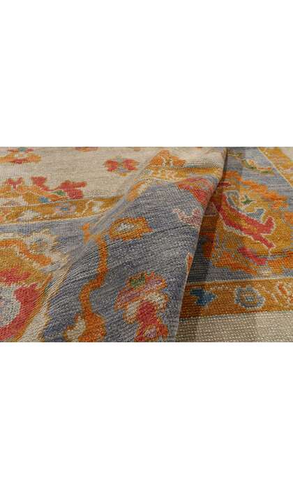 9 x 12 Colorful Turkish Oushak Rug 52165