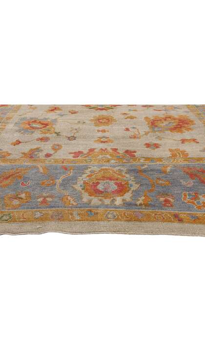 9 x 12 Colorful Turkish Oushak Rug 52165