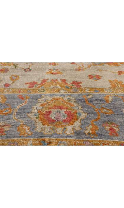 9 x 12 Colorful Turkish Oushak Rug 52165