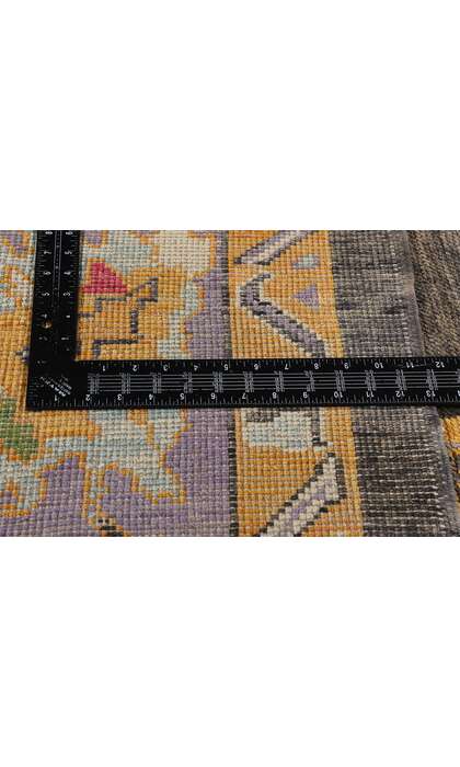 9 x 12 Colorful Modern Turkish Oushak Rug 52168