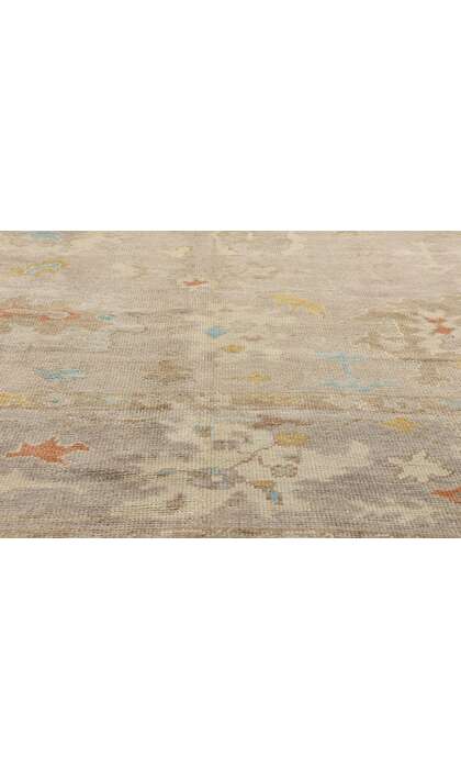 10 x 12 Modern Earth-Tone Turkish Oushak Rug 52359