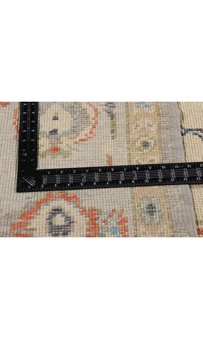 9 x 12 Modern Earth-Tone Turkish Oushak Rug 52873