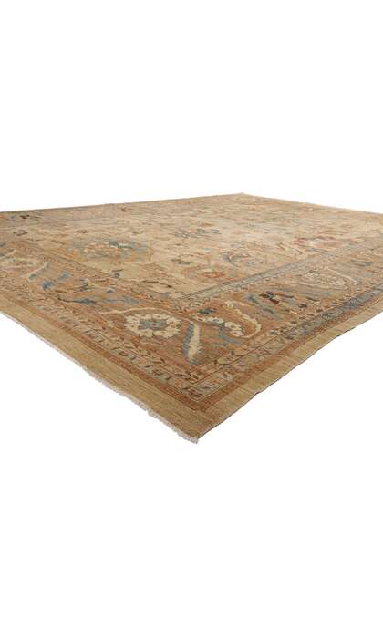 13 x 18 Modern Earth-Tone Persian Sultanabad Rug 76553