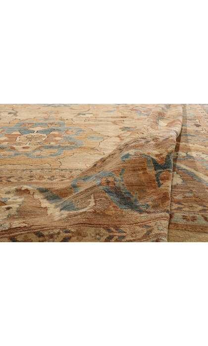 13 x 18 Modern Earth-Tone Persian Sultanabad Rug 76553