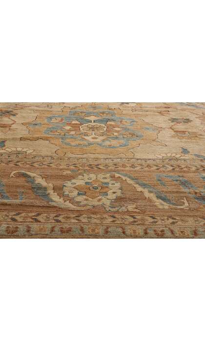 13 x 18 Modern Earth-Tone Persian Sultanabad Rug 76553