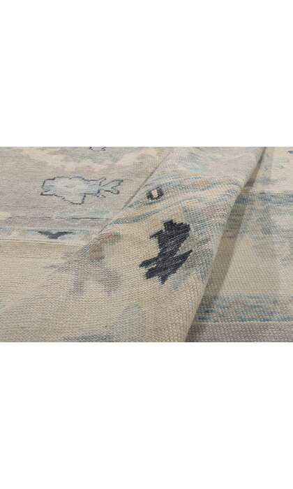 12 x 16 Modern Gray Turkish Oushak Rug 54014