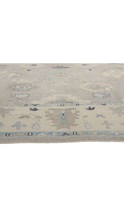 12 x 16 Modern Gray Turkish Oushak Rug 54014