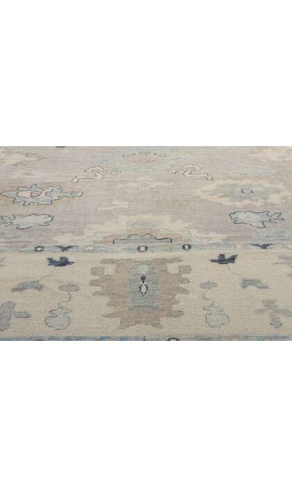 12 x 16 Modern Gray Turkish Oushak Rug 54014