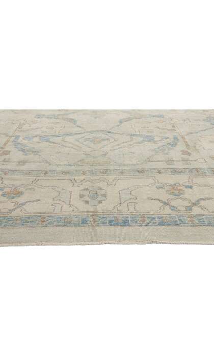 13 x 18 Modern Light Blue Turkish Oushak Rug 54012