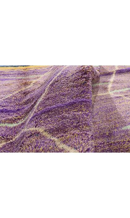 10 x 13 Modern Purple Beni Mrirt Moroccan Rug 20809