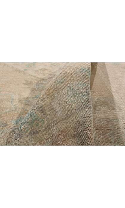 8 x 10 Vintage Muted Turkish Oushak Rug 53994