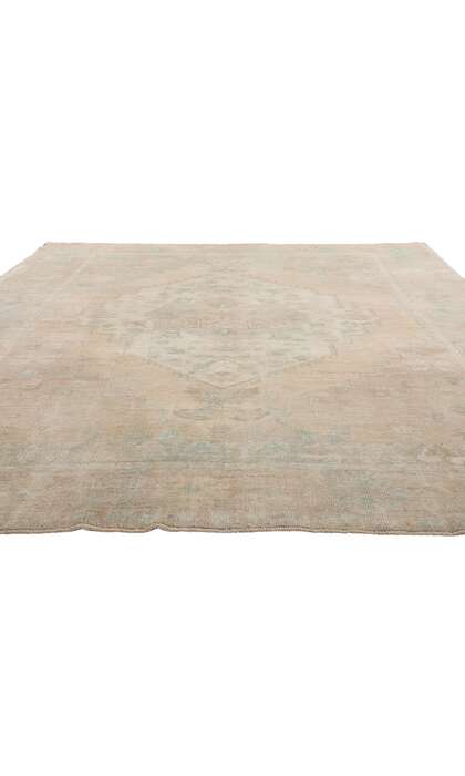 8 x 10 Vintage Muted Turkish Oushak Rug 53994