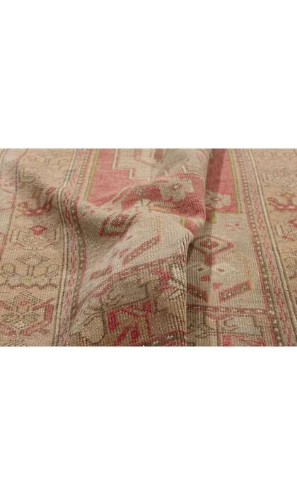 3 x 7 Vintage Pink Turkish Oushak Rug 53999