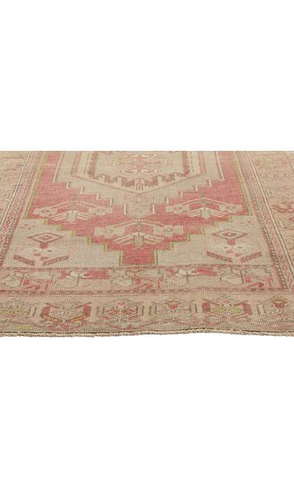 3 x 7 Vintage Pink Turkish Oushak Rug 53999