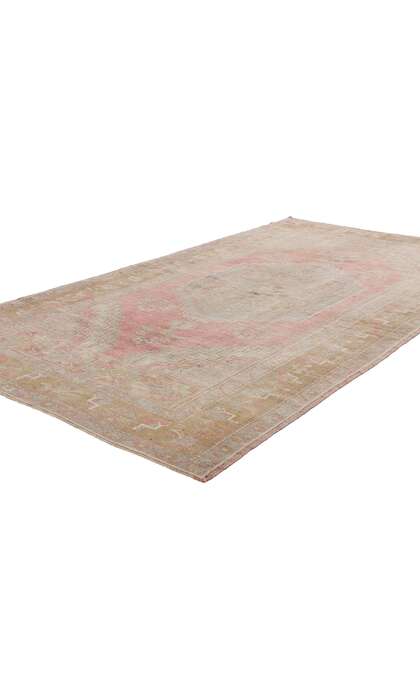 4 x 8 Vintage Pink Turkish Oushak Rug 54000