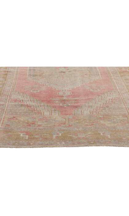 4 x 8 Vintage Pink Turkish Oushak Rug 54000