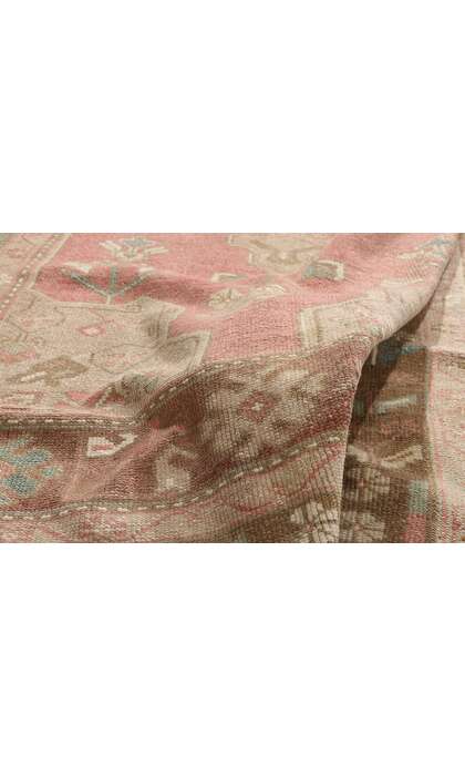 4 x 8 Vintage Pink Turkish Oushak Rug 54001