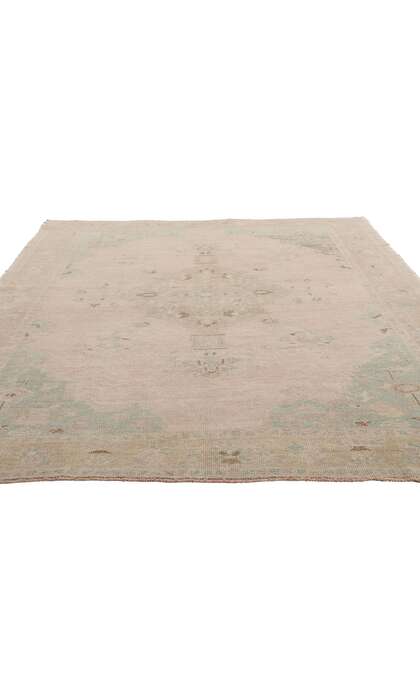 5 x 8 Vintage Pink Turkish Oushak Rug 53995