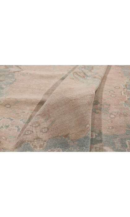 5 x 8 Vintage Pink Turkish Oushak Rug 53996