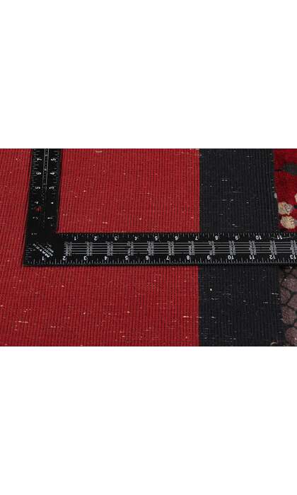 9 x 11 Antique Red Chinese Art Deco Rug 79213