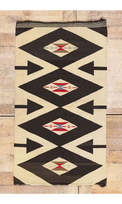 2 x 4 Antique New Mexico Rio Grande Chimayo Rug 79215