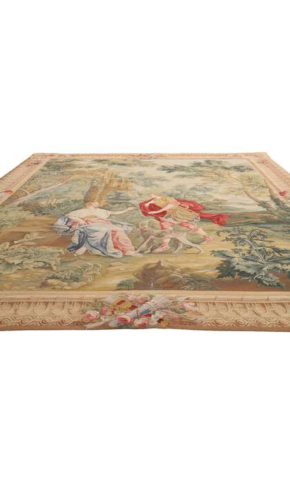 9 x 10 Vintage Chinese Aubusson Tapestry 79231