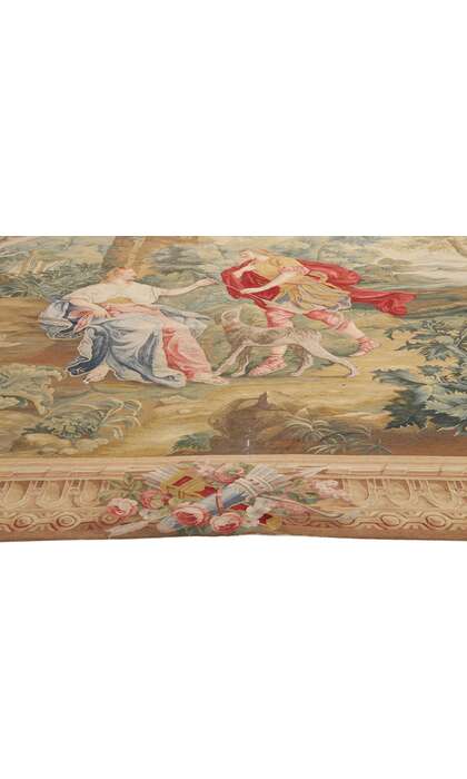 9 x 10 Vintage Chinese Aubusson Tapestry 79231