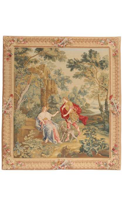 9 x 10 Vintage Chinese Aubusson Tapestry 79231