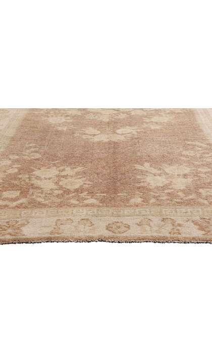 5 x 10 Vintage Earth-Tone Turkish Oushak Rug 54020