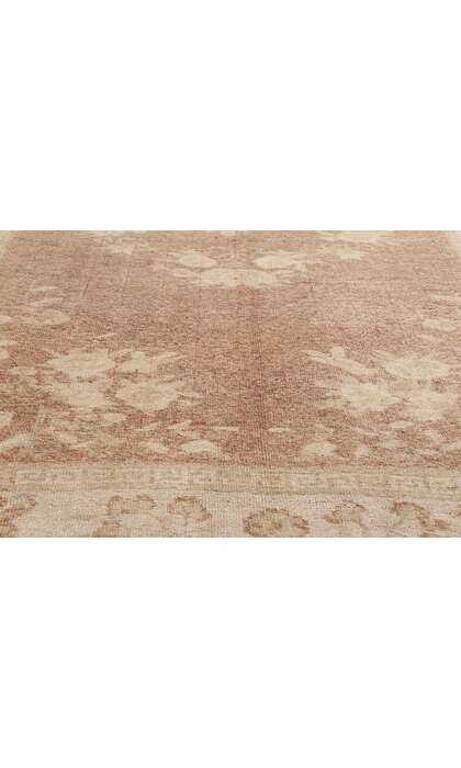 5 x 10 Vintage Earth-Tone Turkish Oushak Rug 54020